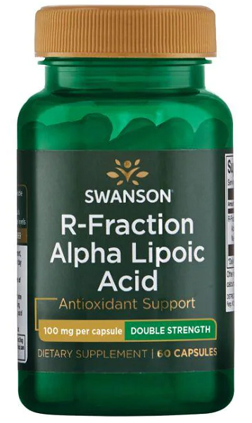 Swanson se especializa en proporcionar Ácido Alfa Lipoico R-Fraction - 100 mg 60 cápsulas, un potente antioxidante que ayuda a mantener niveles saludables de azúcar en sangre.