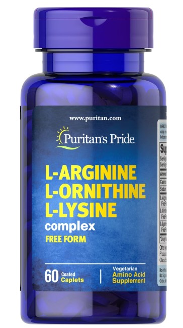 L-Arginina L-Ornitina L-Lisina 60 cápsulas recubiertas Vegetariano - frente 2