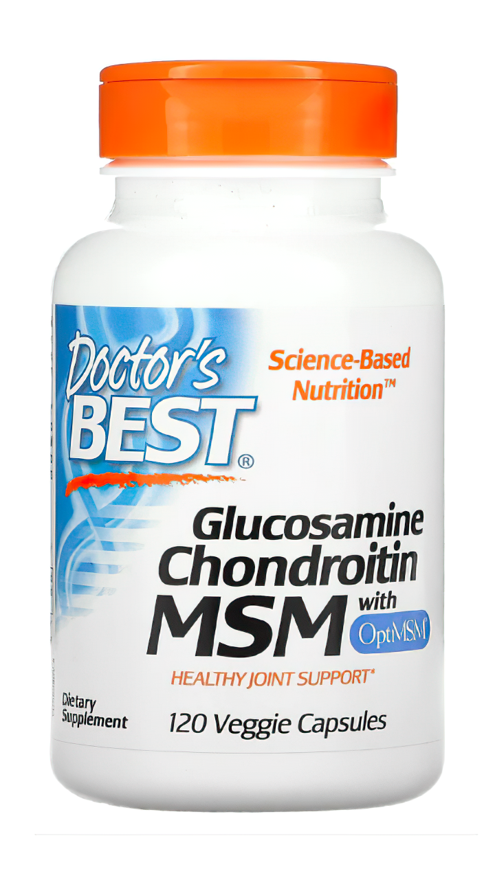 Doctor's Best Glucosamina Condroitina MSM 120 cápsulas.