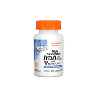 Thumbnail for High Absorption Iron with Ferrochel 27 mg 120 Tablets - front