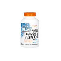 Thumbnail for Purified & Clear Omega 3 Fish Oil with Goldenomega 120 Marine Softgels - front