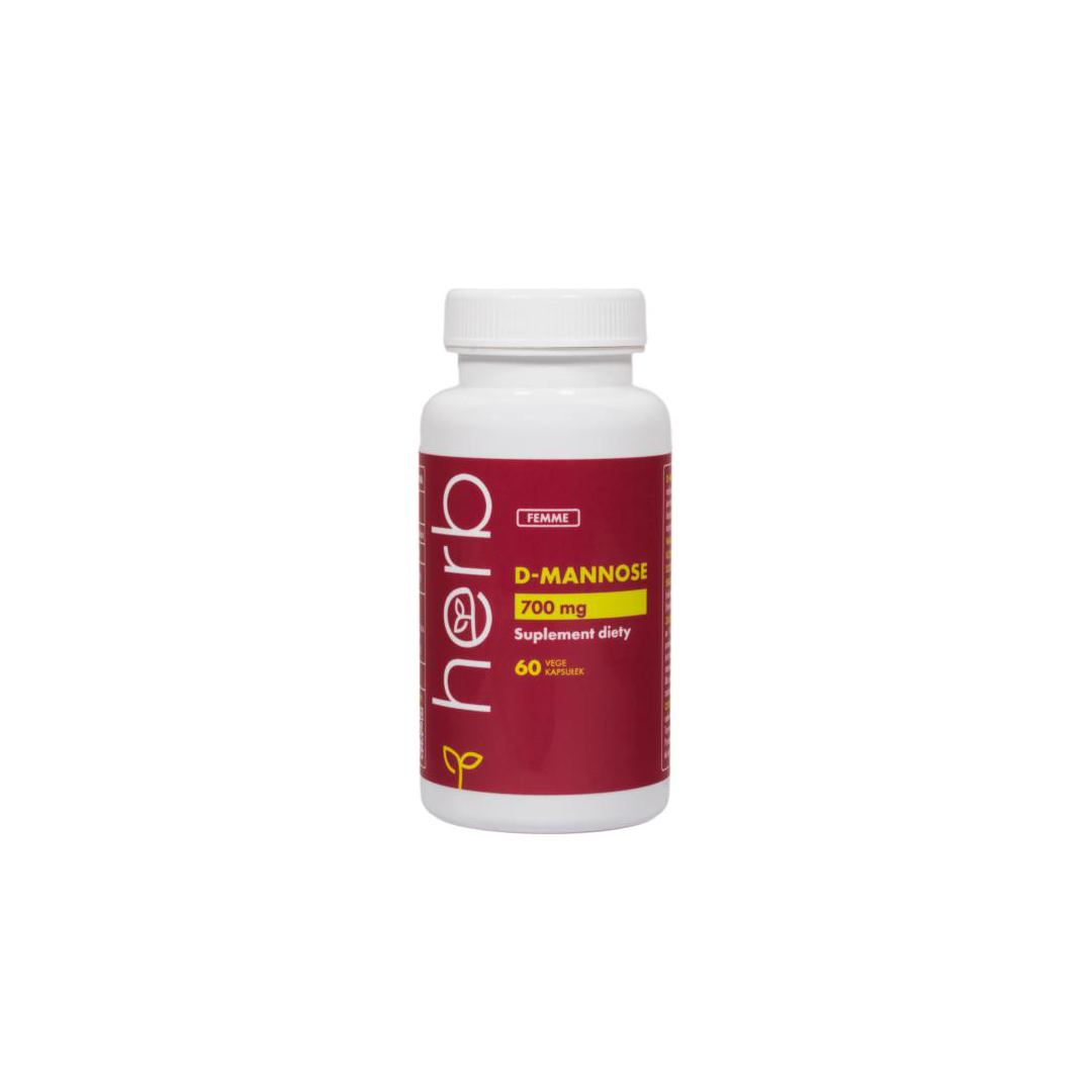 The Herb brand's D-Mannose 700 mg 60 Vege Capsules offer a powerful formula that supports urinary tract health in a convenient, easy-to-take format.