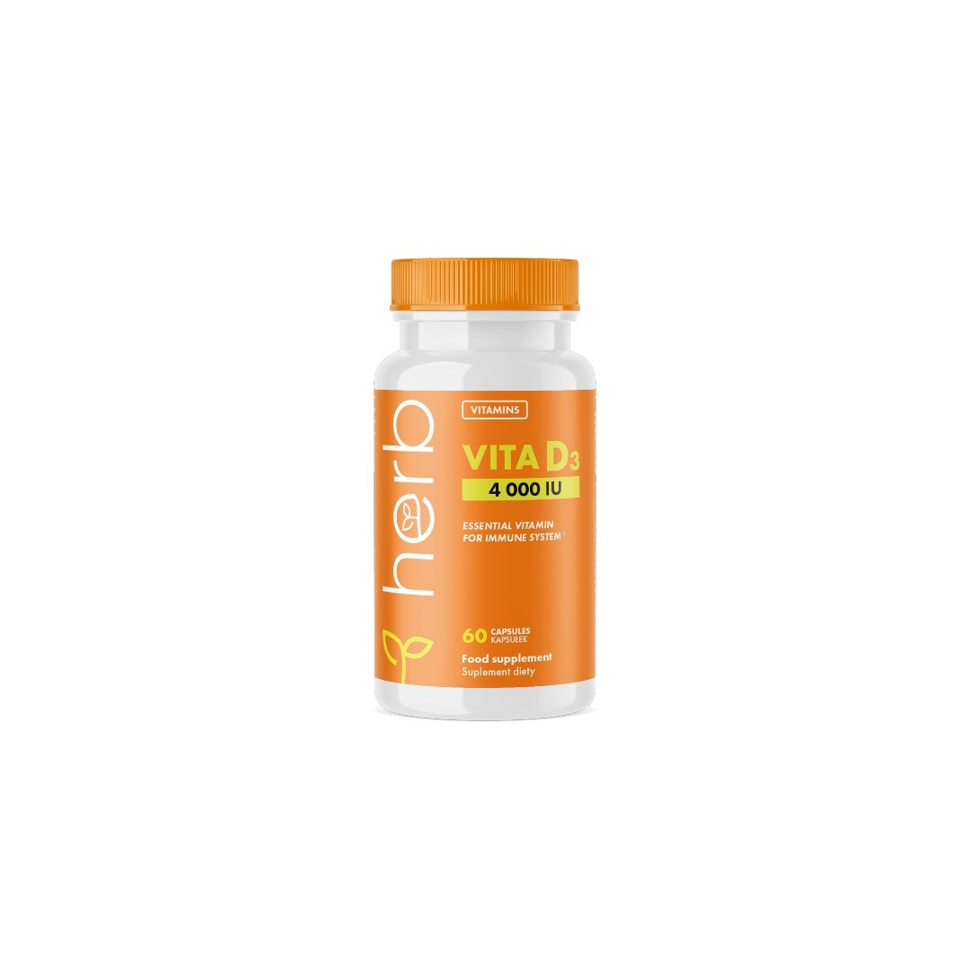 Vitamin D3 4000 IU 60 Capsules - front