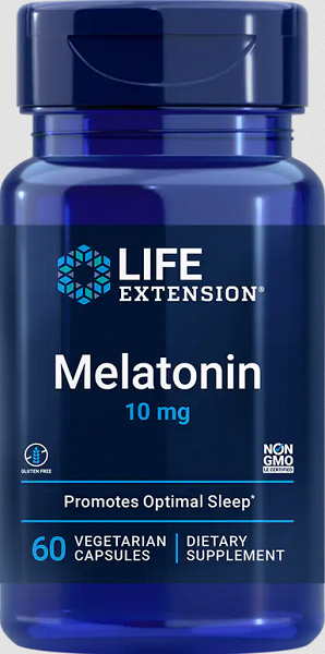 Melatonina 10 mg 60 cápsulas vegetales - frente 2