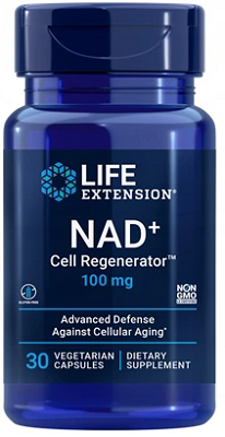 NAD+ Regenerador celular, 100 mg 30 cápsulas vegetales - frente 2