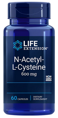 Thumbnail for N-Acetyl Cysteine 600 mg 60 capsules - front 2