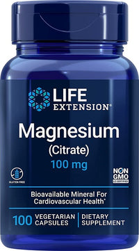Thumbnail for Magnesium Citrate 100 mg 100 vege capsules - front 2