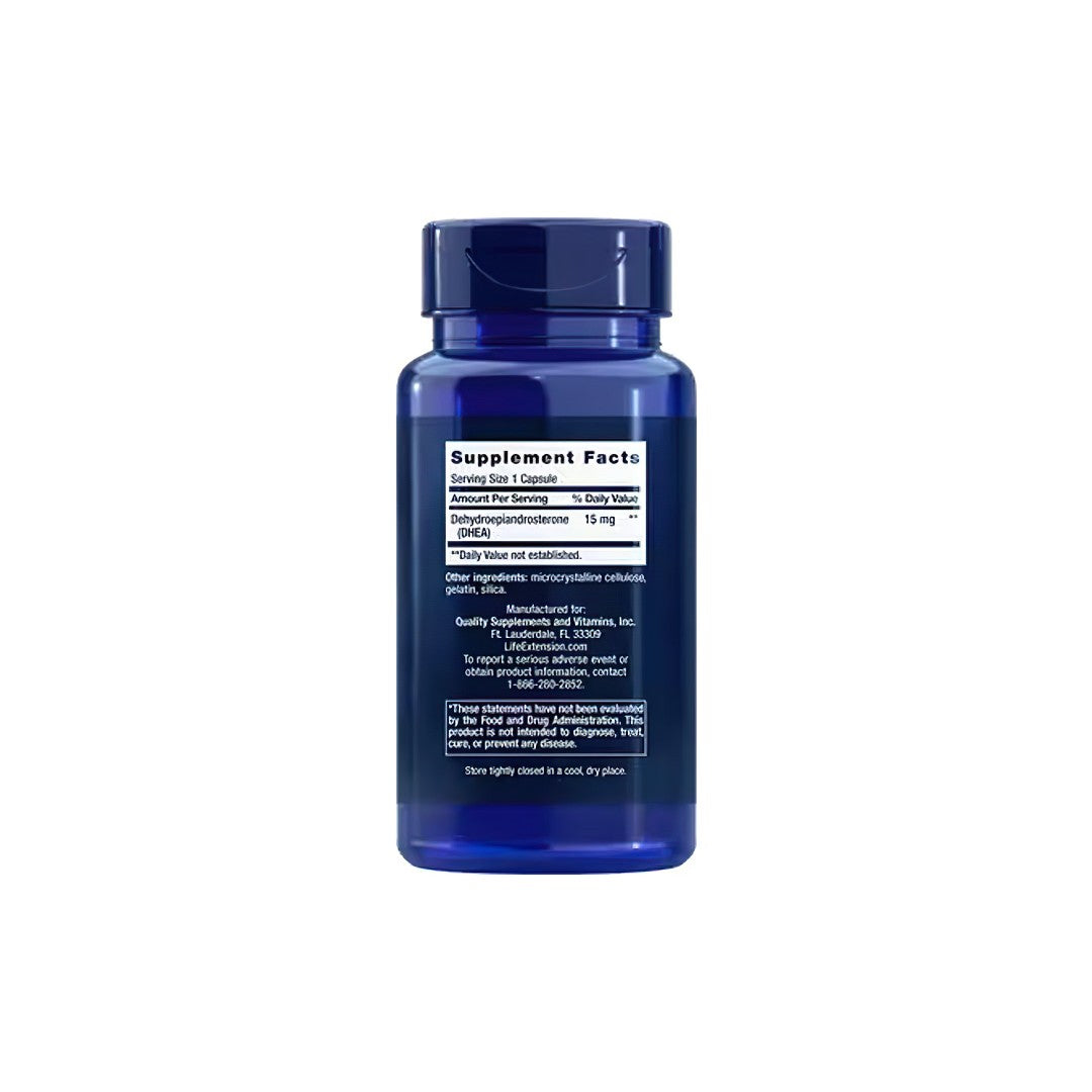 DHEA 15 mg 100 Cápsulas - información sobre el suplemento