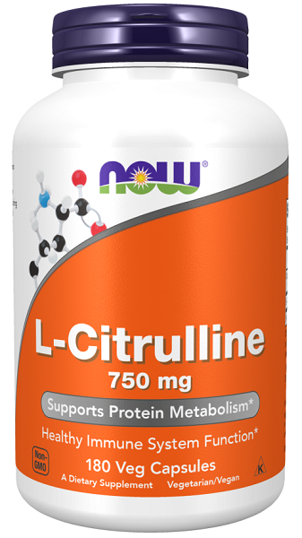 L-Citrulina 750 mg 180 cápsulas vegetales - frente 2