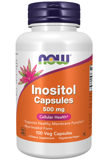 Now Foods Inositol 500 mg 100 Cápsulas Vegetales.