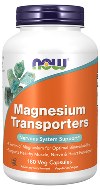 Miniatura de Now Now Foods Transportadores de Magnesio 120 mg 180 cápsulas vegetales.