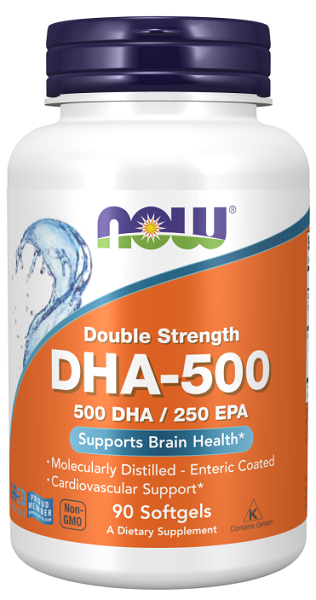 Now Foods DHA-500 EPA-250 90 cápsulas blandas.