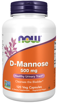 Miniatura de Now Foods D-Manosa 500 mg 120 cápsulas vegetales.