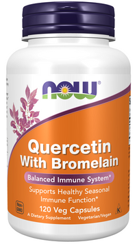 Miniatura para Now Foods La quercetina con bromelina 120 cápsulas vegetales es un potente suplemento que refuerza el sistema inmunitario y la función inmunitaria estacional. Esta fórmula única combina los beneficios de la quercetina y la bromelina para.