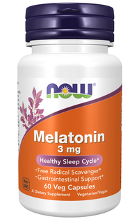 Miniatura de Now Foods Melatonina 3 mg 60 cápsulas vegetales.