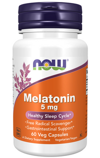 Miniatura de Now Foods Melatonina 5 mg 60 cápsulas vegetales.