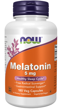 Miniatura de Now Foods Melatonina 5 mg 180 cápsulas vegetales.