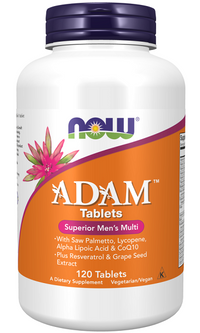 Miniatura de Now Foods ADAM Multivitaminas y Minerales para el Hombre 120 comprimidos vegetales.