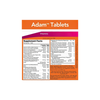 Miniatura de Now Foods ADAM Multivitaminas y Minerales para el Hombre 120 comprimidos vegetales con etiqueta en el anverso.