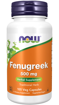 Miniatura de Now Foods Fenogreco 500 mg 100 cápsulas vegetales.