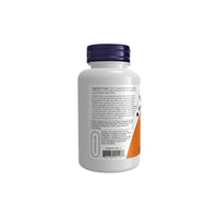 Thumbnail for A white plastic bottle with a purple cap, displaying various text and details on the back label, including suggested usage instructions, cautionary information, and insights into its role in joint health—L-Methionine 500 mg 100 Veg Capsules by Now Foods.