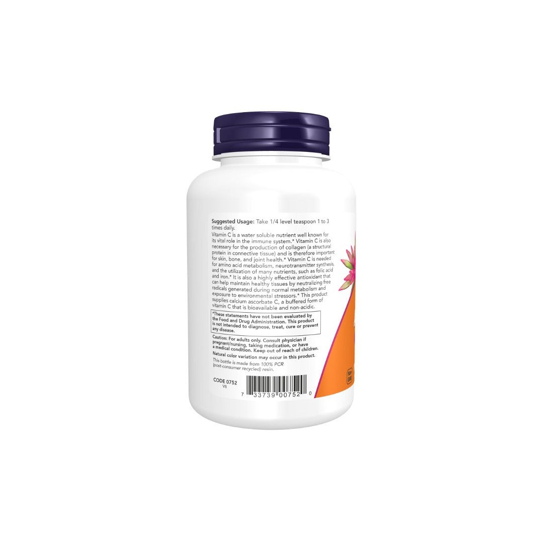 Calcium Ascorbate Powder 8 oz. (227 g) - back