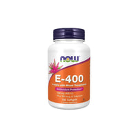 Thumbnail for Now Foods Vitamin E-400 Mixed Tocopherols with Selenium 100 Softgels is a powerful antioxidant supplement that supports the immune system against skin aging processes. With 60 capsules per bottle, boost your body's natural defense with this easy-to-t