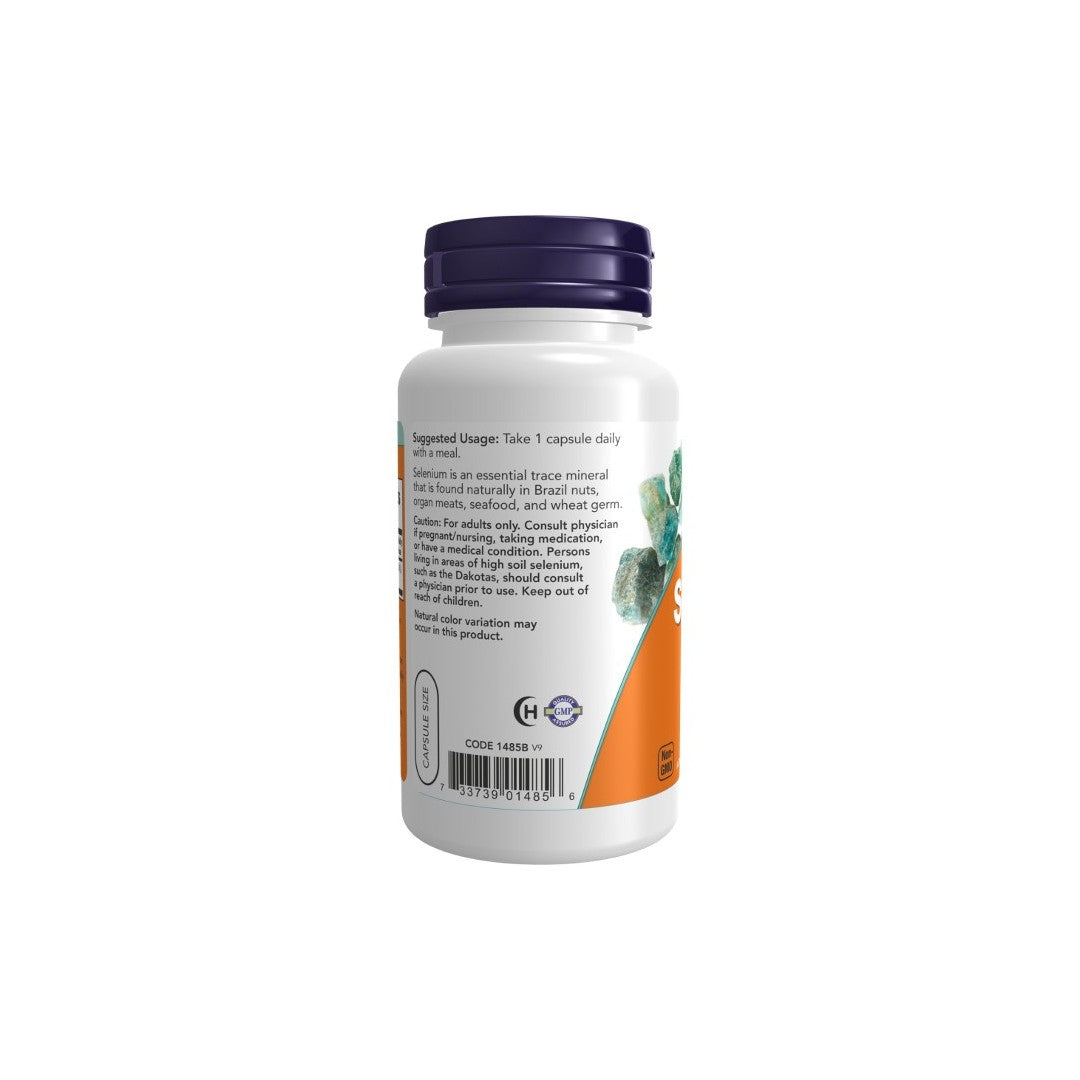 Selenium 200 mcg 180 Veg Capsules - back