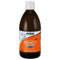 Thumbnail for Omega-3 Fish Oil Liquid 16.9 fl oz (500 ml) Lemon Flavored - front 