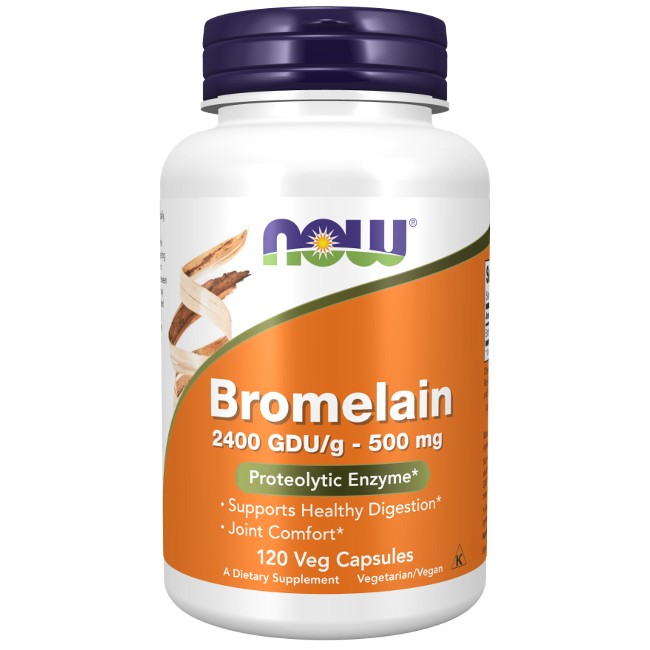 Bromelain 500 mg 120 Veg Capsules - front