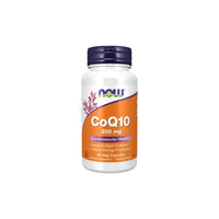 Thumbnail for A bottle of Now Foods Coenzyme CoQ10 200 mg supplement with 60 vegetarian capsules, designed for heart health and cardiovascular support, leveraging the antioxidant benefits of Coenzyme Q10.