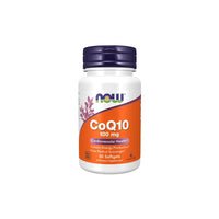 Thumbnail for Now Foods Coenzyme CoQ10 100 mg dietary supplement bottle with 50 softgels, designed to support heart health, enhance cellular energy production, and provide powerful antioxidant benefits.