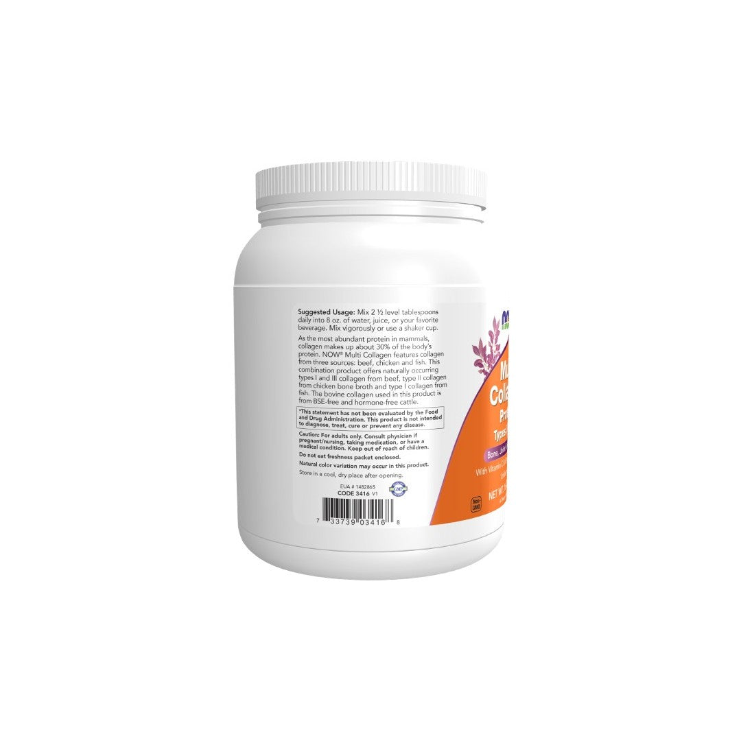 Multi Collagen Protein Types I, II & III 454 g Powder - back