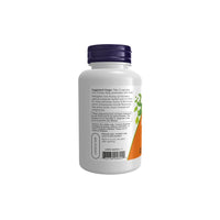 Thumbnail for The back view of a white supplement bottle with a dark blue cap shows the label containing usage instructions and ingredients for immune system support. Some text on the label is partially visible, including 