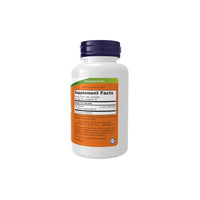 Thumbnail for A white bottle with a purple cap and an orange label displaying supplement facts and ingredients for Now Foods' Saw Palmetto Berries 550 mg, 100 Veg Capsules dietary product that supports prostate health.