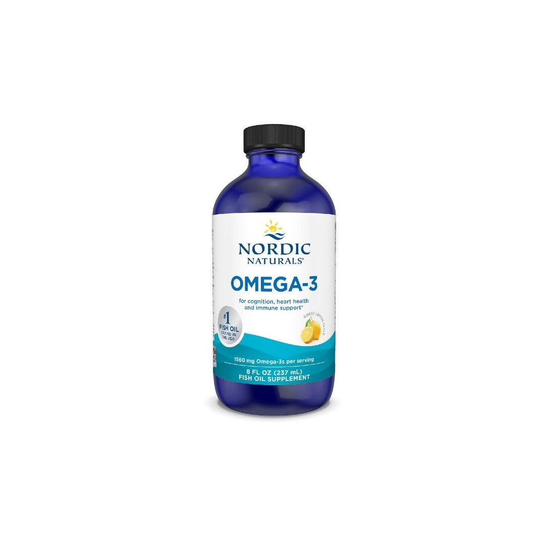 Omega-3 1560 mg 8 fl oz (237 ml) Lemon Taste - front