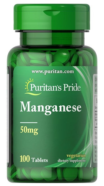 Puritan's Pride Manganeso 50 mg 100 comp.