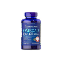 Miniatura de Un suplemento de Aceite de Pescado Omega-3 1200 mg (360 mg Omega-3 Activo) 100 cápsulas blandas de Puritan's Pride para la salud cardiovascular y la función cognitiva.