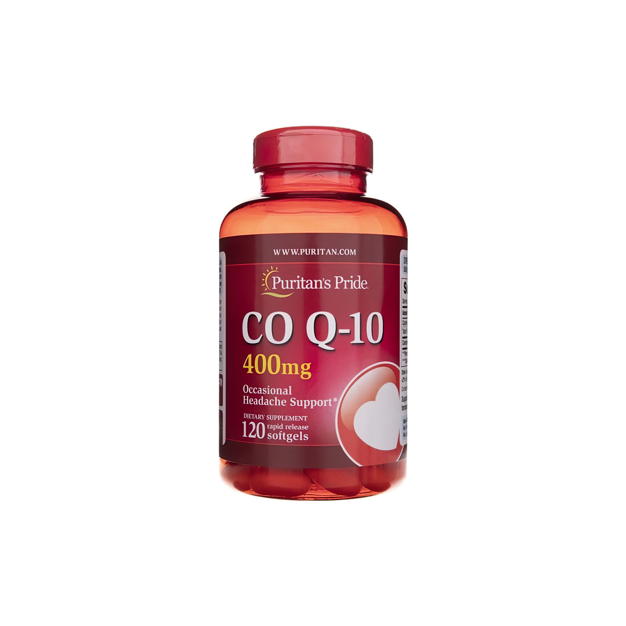 Puritan's Pride Coenzima Q10 de liberación rápida 400 mg cápsulas.