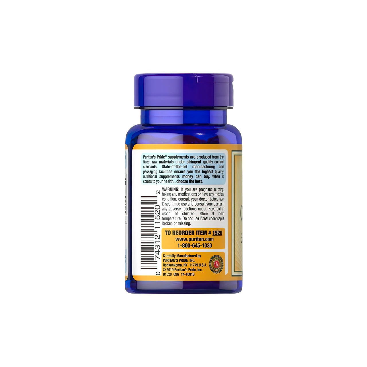 Beta-carotene 3000 mcg 100 softgel - back