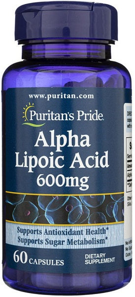 Ácido Alfa Lipoico - 600 mg 60 cápsulas - frente 2