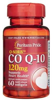 Miniatura de Puritan's Pride Coenzima Q10 - 120 mg 60 cápsulas blandas de liberación rápida.