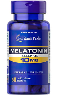 Miniatura para Puritan's Pride La melatonina 10 mg 60 cápsulas de liberación rápida es un somnífero.