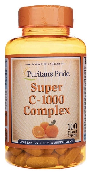 Puritan's Pride Vitamin C-1000 Complex is a powerful antioxidant supplement that supports the immune system with high levels of vitamin C.