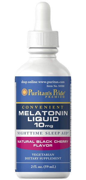 Melatonina líquida 10 mg (cereza negra) 59 ml - frente 2