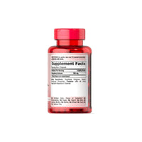 Miniatura de Un frasco de Puritan's Pride Cetonas de frambuesa 100 mg 120 cápsulas Rapid Realase sobre fondo blanco.
