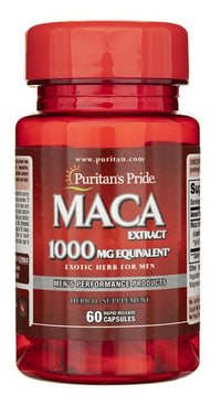 Miniatura de Un frasco de Puritan's Pride Maca 1000 mg 60 Cápsulas de liberación rápida.
