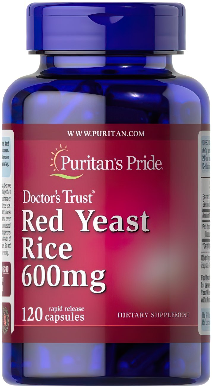 Fomenta la salud cardiovascular con Puritan's Pride Levadura Roja de Arroz 600 mg 120 cápsulas, un suplemento natural para mantener niveles saludables de colesterol.