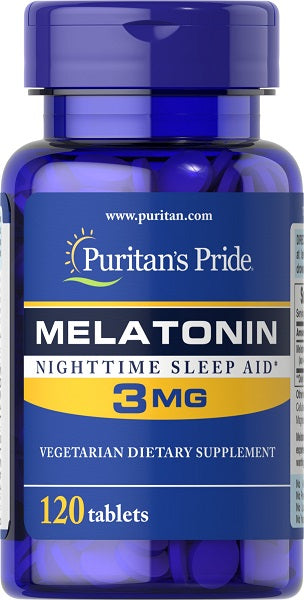 Puritan's Pride Melatonina 3 mg 120 Comprimidos.