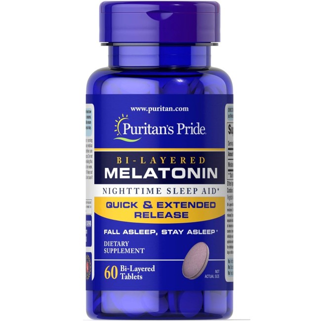 Melatonin 5 mg 60 Bi-Layered Tablets - front